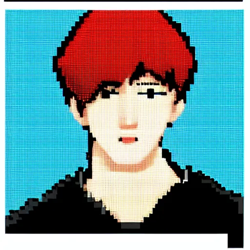 Prompt: “K-pop idol Changbin pixel art”