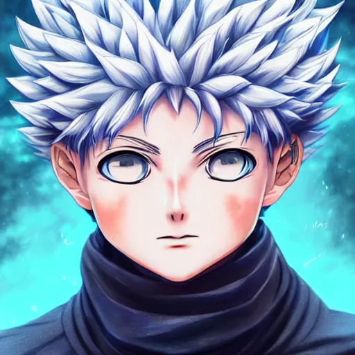Prompt: killua zoldyck in rossdraws art, with thunderstorms, 8 k, bright colors, detailed face, details, sharp smooth, aykut aydogdu