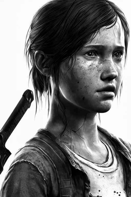 Prompt: ultra realistic facial portrait of ellie from the last of us part 2, digital art, character portrait, highly detailed, trending on artstation, lens flare, atmosphere, hyper realistic, cinematic lightning, sharp focus, unreal engine 5, extreme details perfect face, pretty face, fine - face, illustration, 8 k, ultra texture, masterpiece