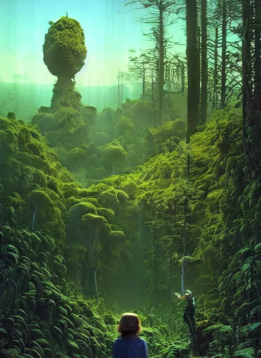 Image similar to hyper realistic end of the weak gorgeous lighting, blue sky, highly detailed, lush forest by zdzisław beksinski and norman rockwell and greg rutkowskiweta studio, and lucasfilm