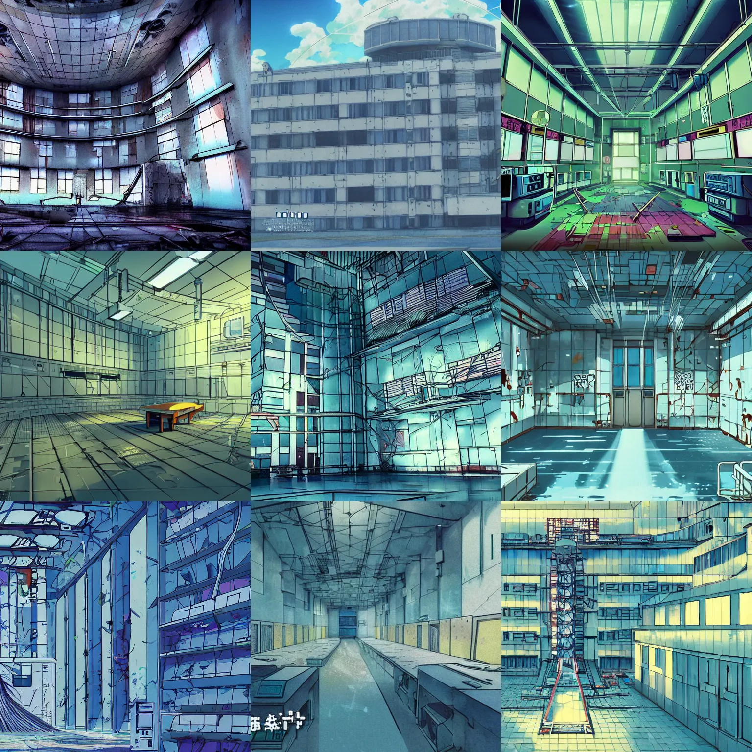 Prompt: lofi aesthetic explosion at chernobyl reactor building #4, anime key visual