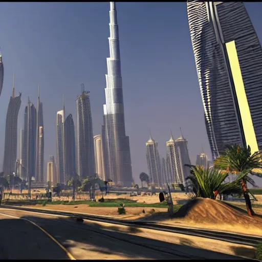 Image similar to Dubai in GTA V