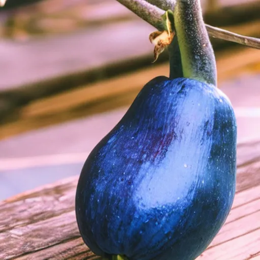 Prompt: blue banana fruit photo