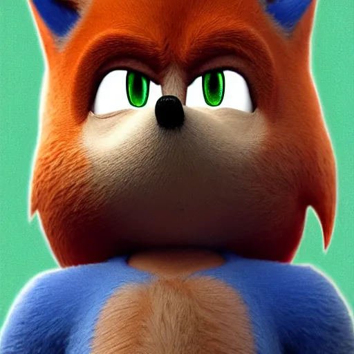 Prompt: Sonic Mugshot