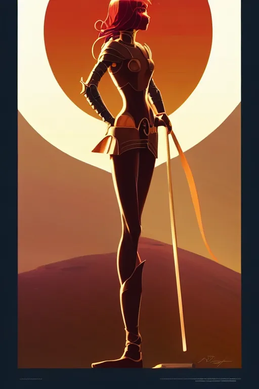 Image similar to smooth knight, desert colors, centered median photoshop filter cutout vector behance hd by artgerm, jesper ejsing, by rhads, makoto shinkai and lois van baarle, ilya kuvshinov, rossdraws, illustration, art by ilya kuvshinov and gustav klimt