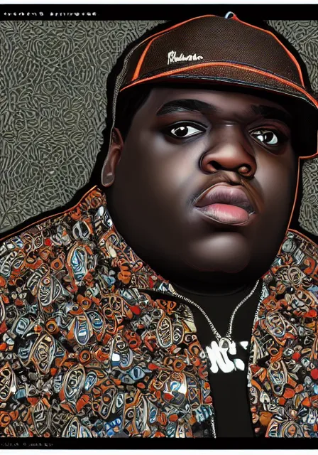 Prompt: biggie smalls as smallsie big, intricate, elegant, highly detailed, digital painting, artstation, concept art, smooth, sharp focus, illustration