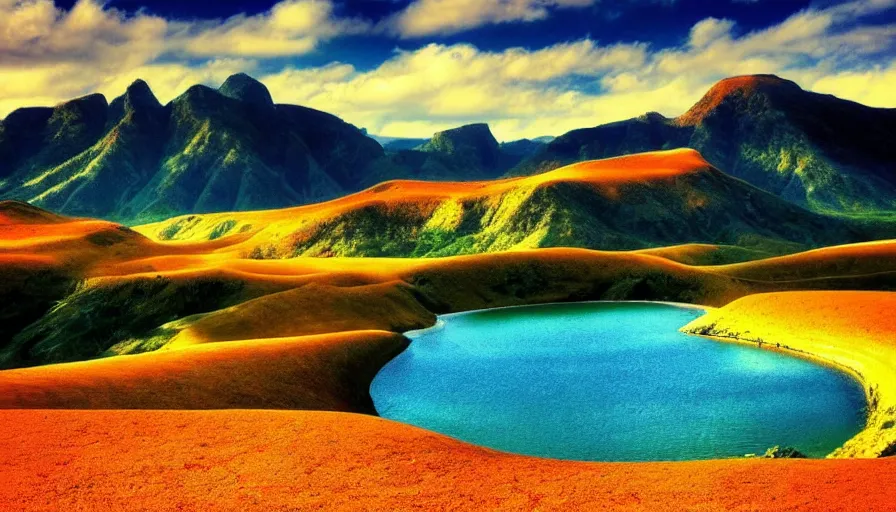 Prompt: beautiful tan landscape picture