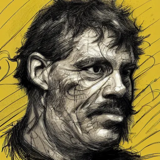 Image similar to a realistic yet scraggly portrait sketch of the side profile of a stern and sophisticated david baszucki, trending on artstation, intricate details, in the style of frank auerbach, in the style of sergio aragones, in the style of martin ansin, in the style of david aja, in the style of mattias adolfsson