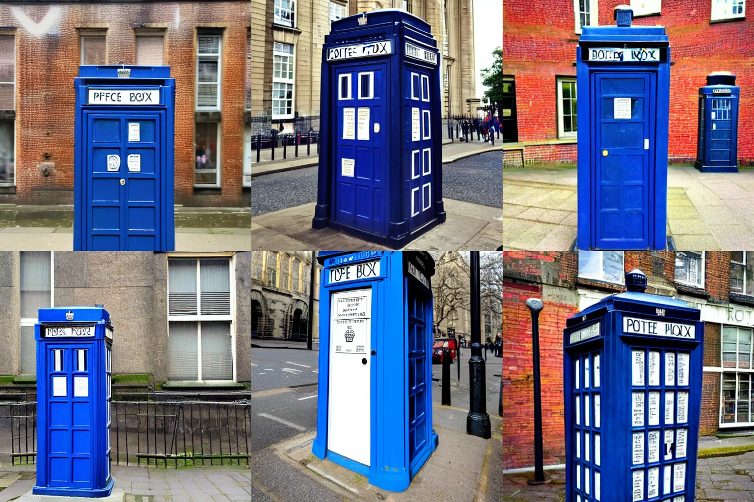 Prompt: metropolitan police box