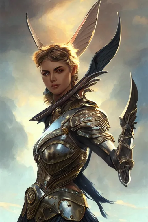 Image similar to amazon valkyrie athena, d & d, fantasy, portrait, highly detailed, headshot, digital painting, trending on artstation, concept art, sharp focus, illustration, art by artgerm and greg rutkowski and magali villeneuve