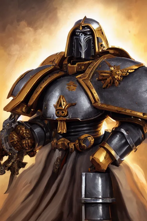 Image similar to armor portrait heros warhammer 4 0 k horus heresy fanart - the primarchs emperor by johannes helgeson animated with vfx concept artist & illustrator global illumination ray tracing hdr fanart arstation zbrush central hardmesh 8 k octane renderer comics stylized