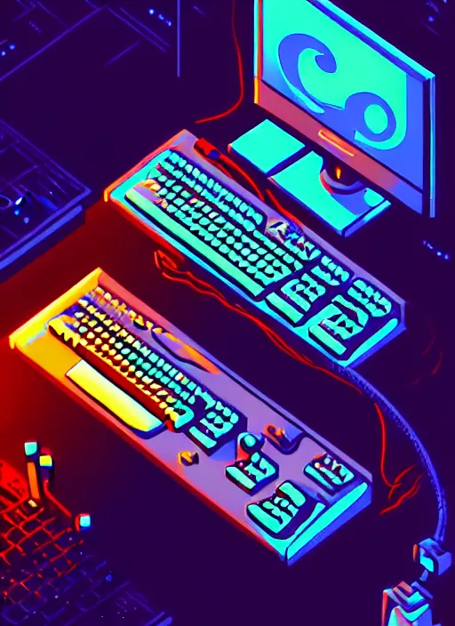 Image similar to discord user furious typing at the keyboard of his computer in the dark of night, beautiful detailed pixelart by albertov, intricate details, beautiful, dithered gradients, volumetric lighting, cgsociety, artstation, smooth, sharp focus, 2 d illustration, amazing art by dan mumford