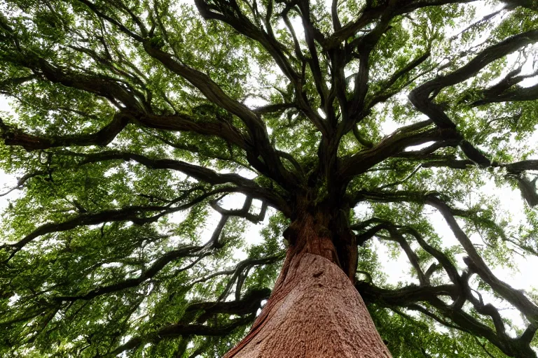 Image similar to a huge tree reaching the clouds