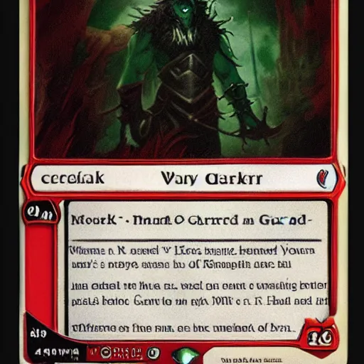 Image similar to Original MTG Card Garruk Planeswalker 1920