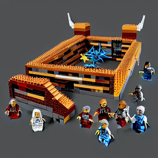 Image similar to lego set of zergs, staecraft design