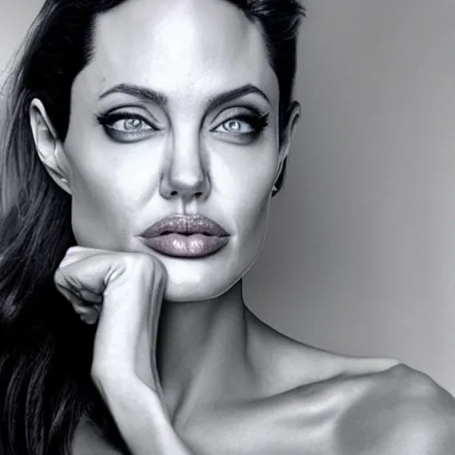 Image similar to an amazing award winning photo of angelina jolie as 0 0 7