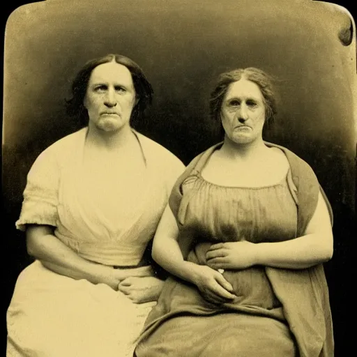 Prompt: the simpsons, tintype photo of homer and marge by julia margaret cameron 1 8 8 0 s, realistic, body shot, sharp focus, 8 k high definition, insanely detailed, intricate, elegant