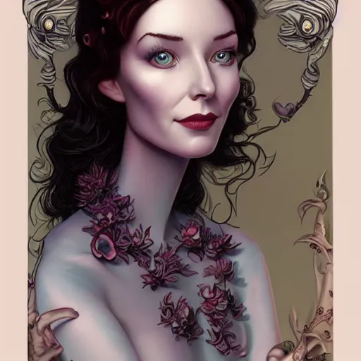 Prompt: Lofi portrait of Caitrona Balfe, Pixar style by Joe Fenton and Stanley Artgerm and Tom Bagshaw and Tim Burton