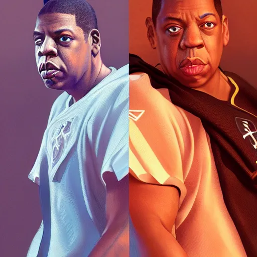 jay z, 3 d character art, wearing basketball jersey