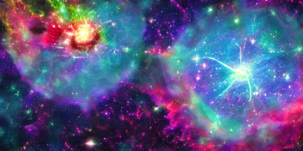 Image similar to star going supernova, cosmic, digital art, 4 k