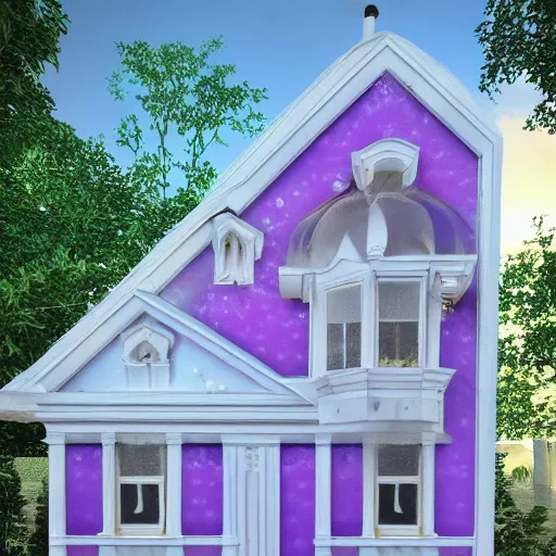 Prompt: a house covered in jelly, detailed, ray tracing, photorealistic