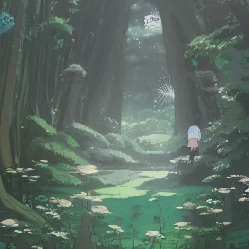 Image similar to A liminal space in colaboration with Studio Ghibli