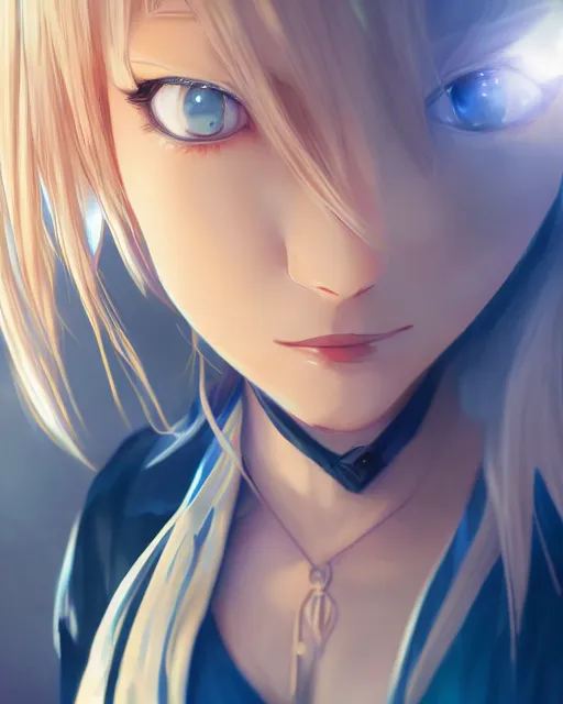 Prompt: Alice Zuberg by Zeronis and Avetetsuya Studios and Mitsu Art, Alicization, flowing blonde hair, anime, symmetrical face, blue eyes, elegant, sunset, trending on artstation, artstationHD, artstationHQ, patreon, 4k, 8k