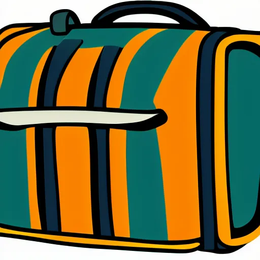 Prompt: icon vector logo of a suitcase, png,