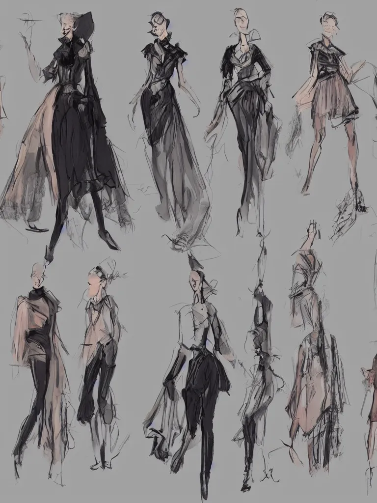 Image similar to fashion show by disney concept artists, blunt borders, rule of thirds