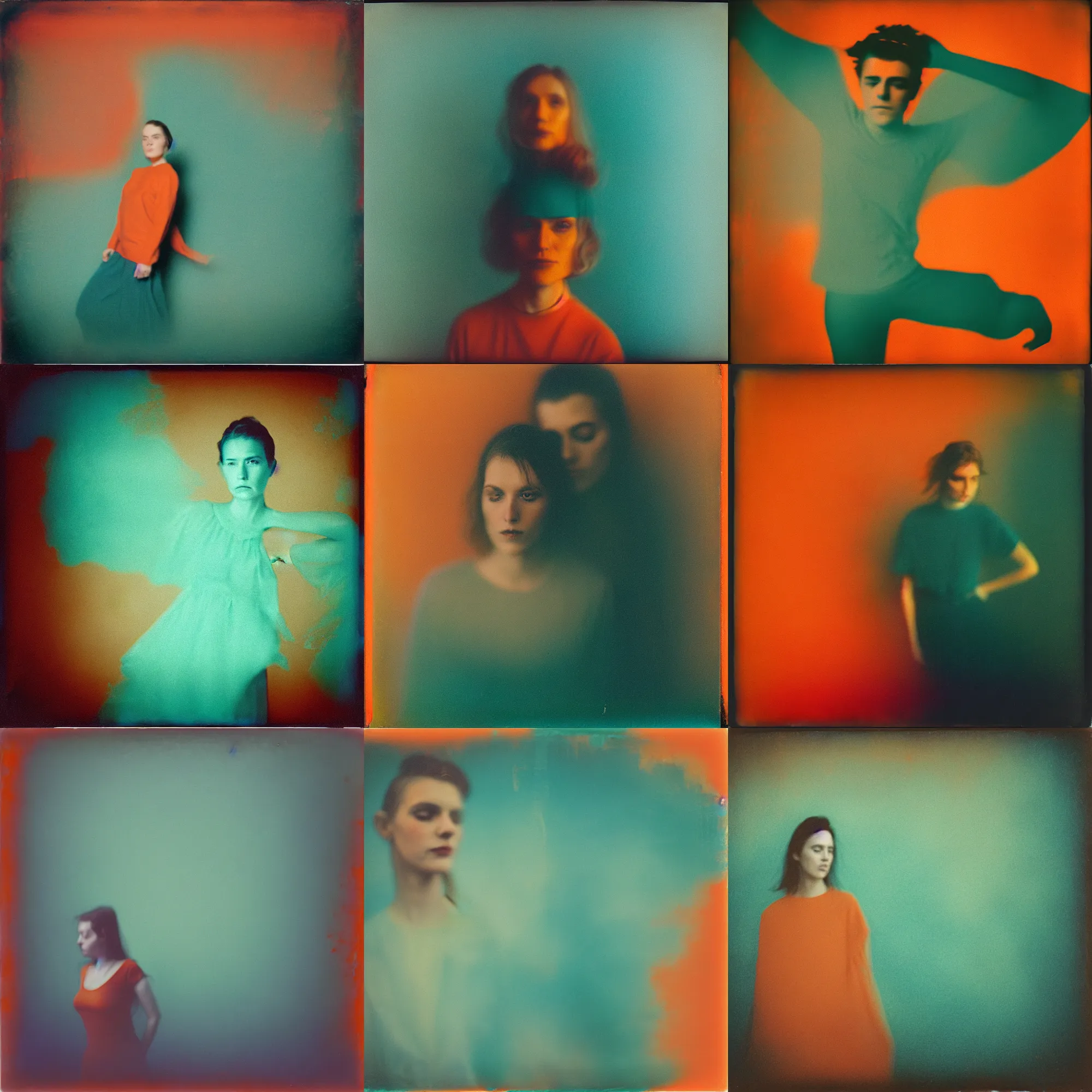 Prompt: kodak portra 4 0 0, wetplate, motion blur, portrait photo of a backdrop, coloured in teal and orange, by britt marling