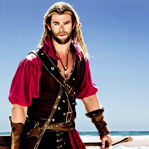 Image similar to chris hemsworth as a pirate