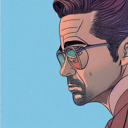 Prompt: “ colin farrell retro minimalist portrait by jean giraud, moebius starwatcher, high detail, intricate linework, sharp, smooth face, colors, comic, 8 k ”