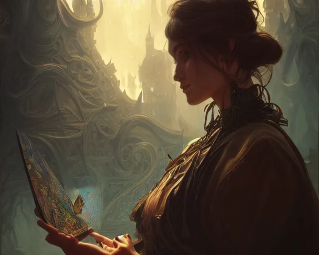 Image similar to photography of william s. burroughs, deep focus, d & d, fantasy, intricate, elegant, highly detailed, digital painting, artstation, concept art, matte, sharp focus, illustration, hearthstone, art by artgerm and greg rutkowski and alphonse mucha