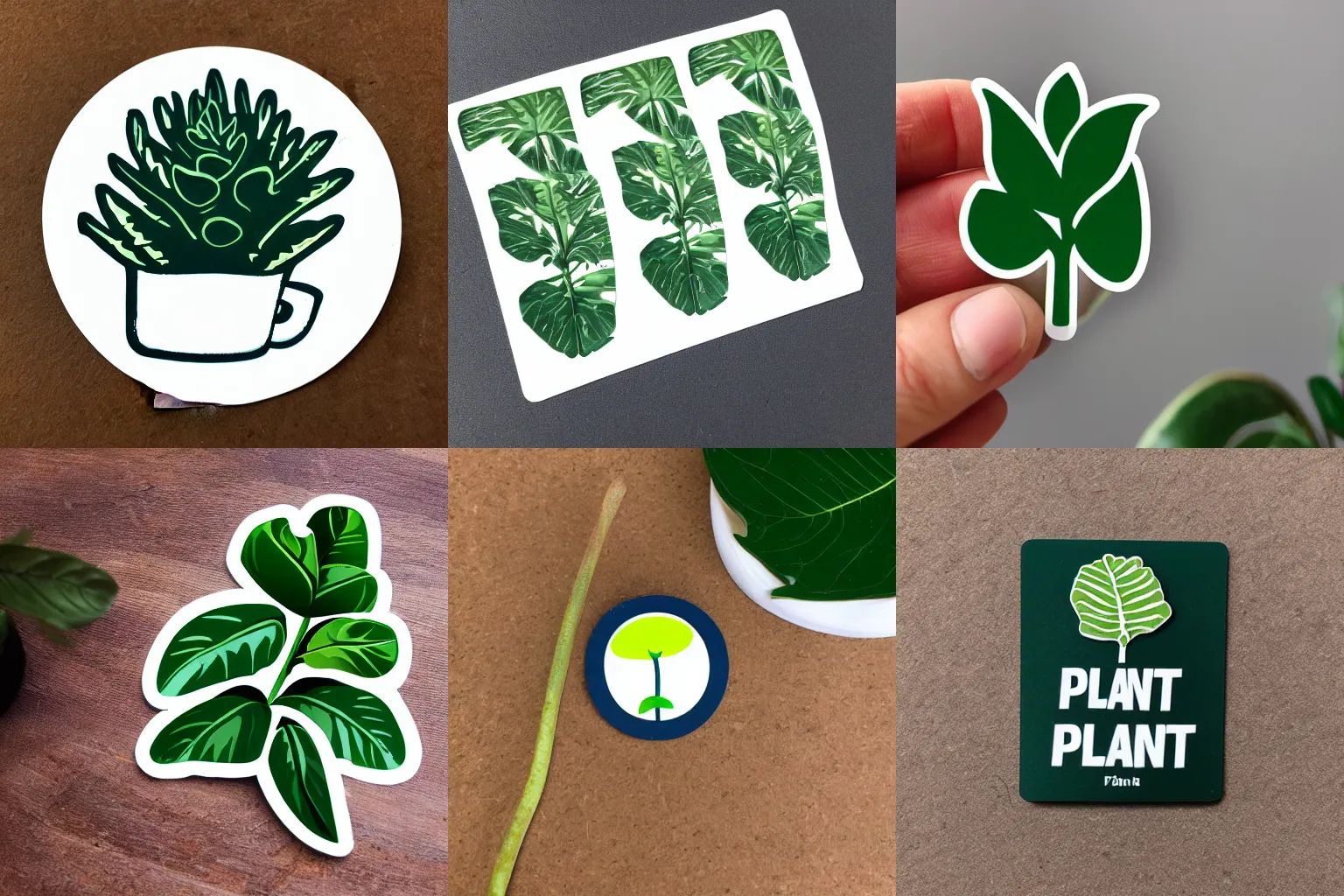 Prompt: plant sticker