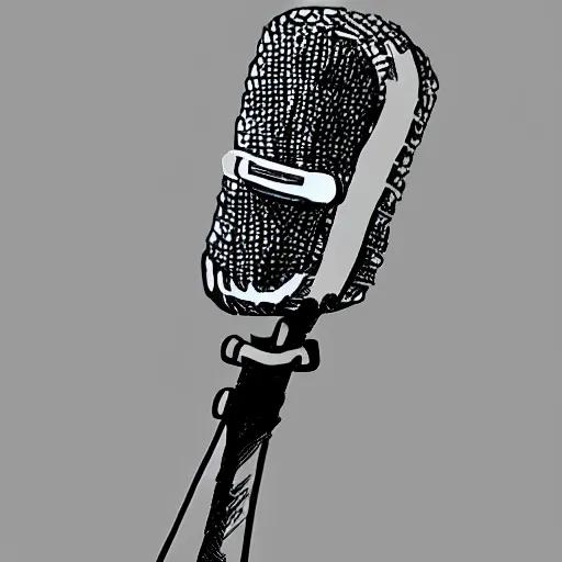 Image similar to microphone sketch