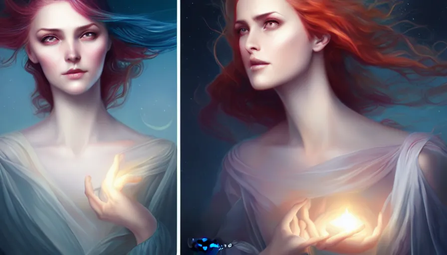 Image similar to the two complementary forces that make up all aspects and phenomena of life, by Charlie bowater