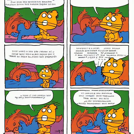 Image similar to garfield comic strip by jim davis