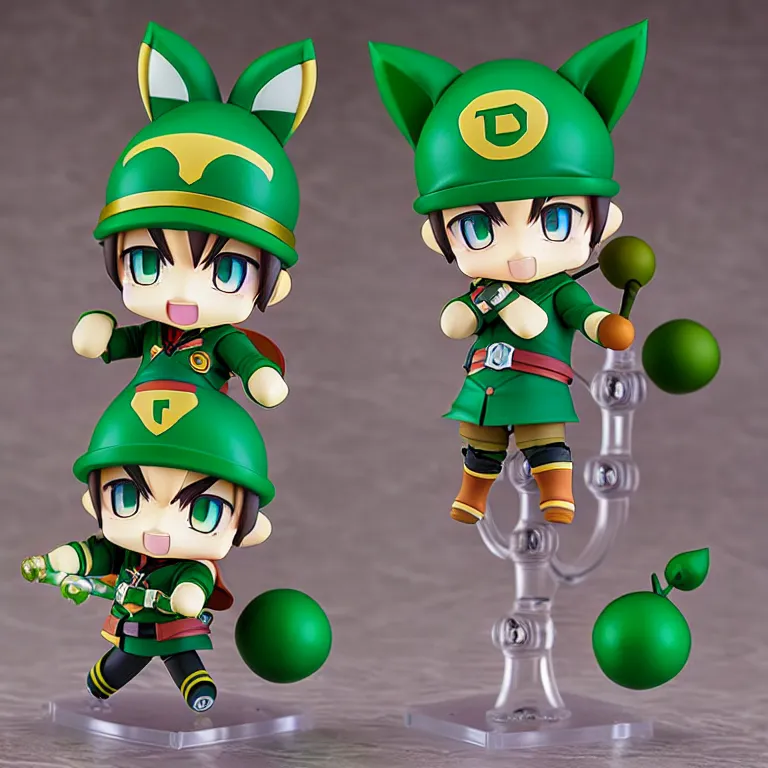 Prompt: teemo league of legends, an anime nendoroid of teemo, figurine, detailed product photo