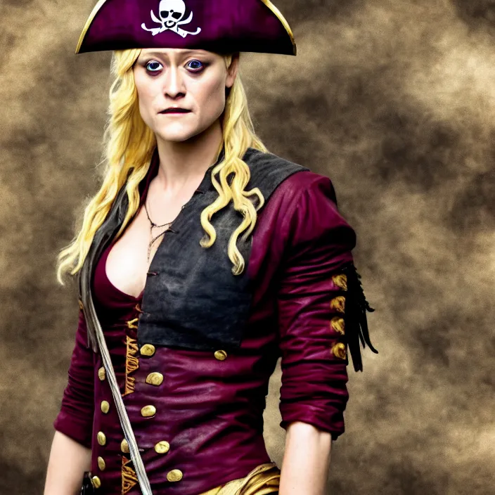 Prompt: full body photograph of olivia taylor dudley as a pirate. extremely detailed. 8 k