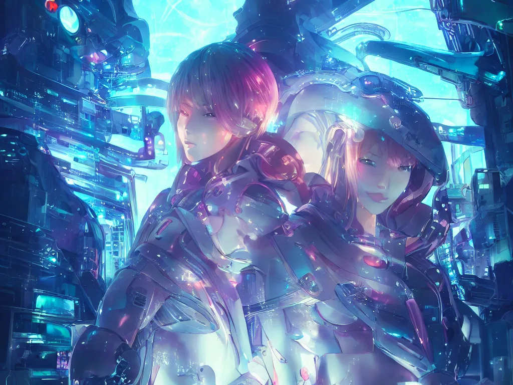 Image similar to portrait anime visual of futuristic female cyber airforce, on neon light tokyo rainy rooftop, ssci - fi and fantasy, intricate and very beautiful, human structure, concept art, sharp focus, anime illustration by nixeu and rossdraws and magali villeneuve and liya nikorov and luxearte, frostine engine