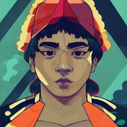 Image similar to Street Fighter 2 profile picture by Sachin Teng, asymmetrical, Organic Painting , adidas, Impressive, Award Winning, Warm, Good Vibes, Positive, geometric shapes, hard edges, energetic, intricate background, graffiti, street art:2 by Sachin Teng:4