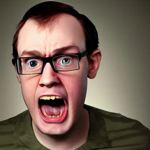 Image similar to angry video game nerd