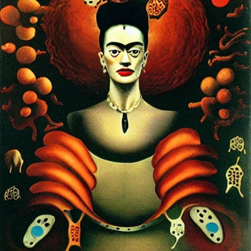 Image similar to a memory machine. salvador dali. frida kahlo. rene magritte.