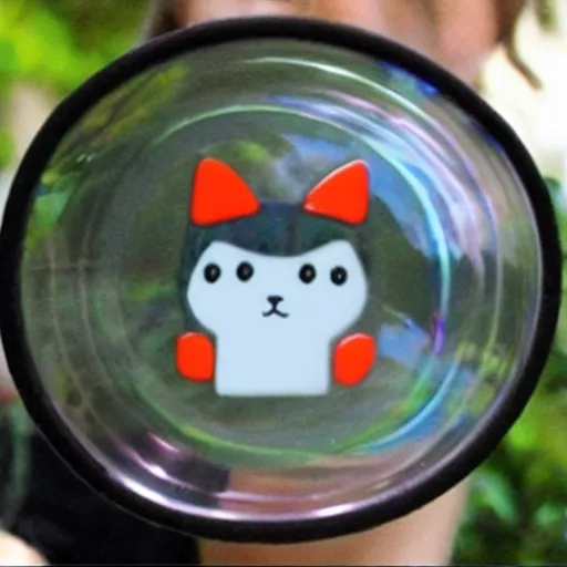 Image similar to sopa bubble in shape of cat