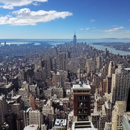 Image similar to view of New York from the Mont Blanc