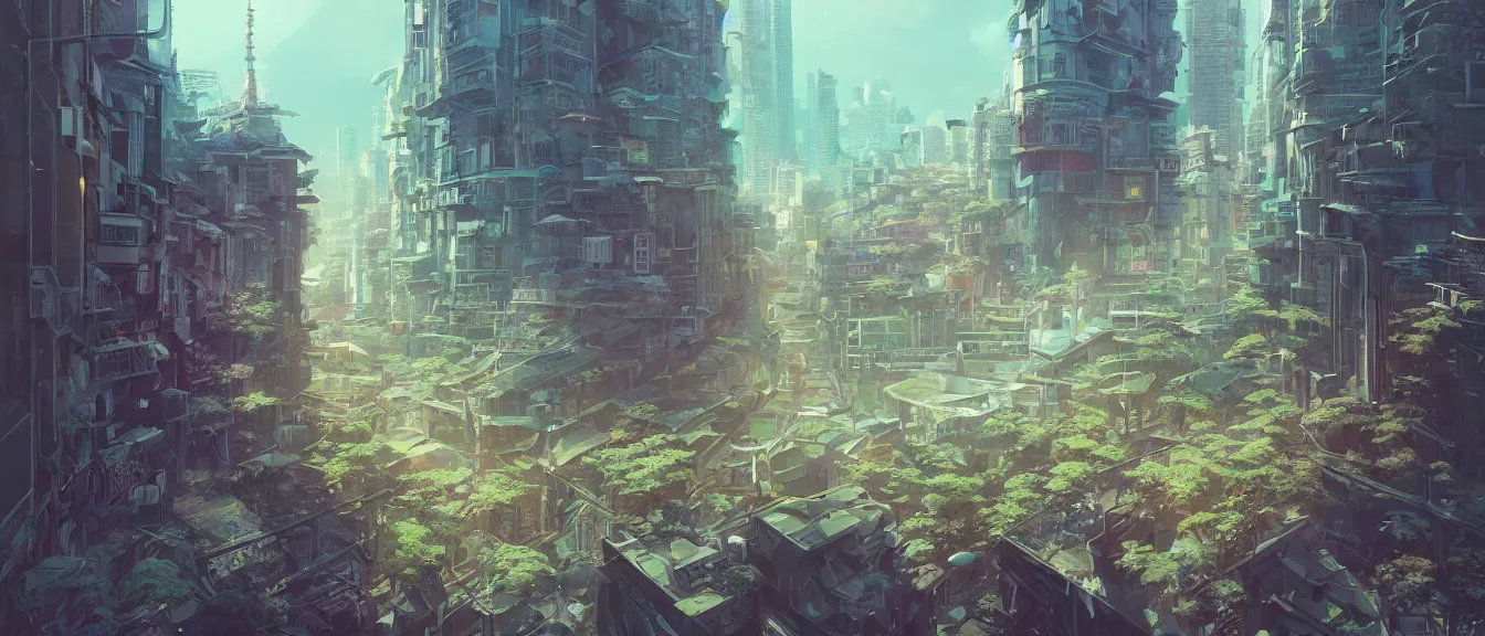 Image similar to new tokyo, akira, unreal engine, fantasy art by greg, loish, rhads, ferdinand knab, makoto shinkai, lois van baarle, ilya kuvshinov, rossdraws, tom bagshaw, global illumination, radiant light, highly detailed intricate environment, isometric, onstudio ghibli, octane render, 8 k