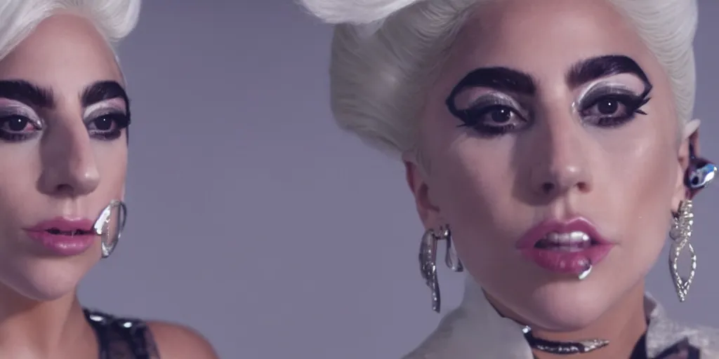 Image similar to music video still for lady gaga