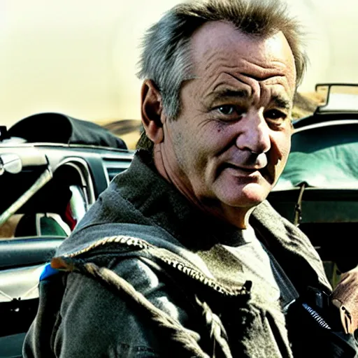 Image similar to bill murray as mad max