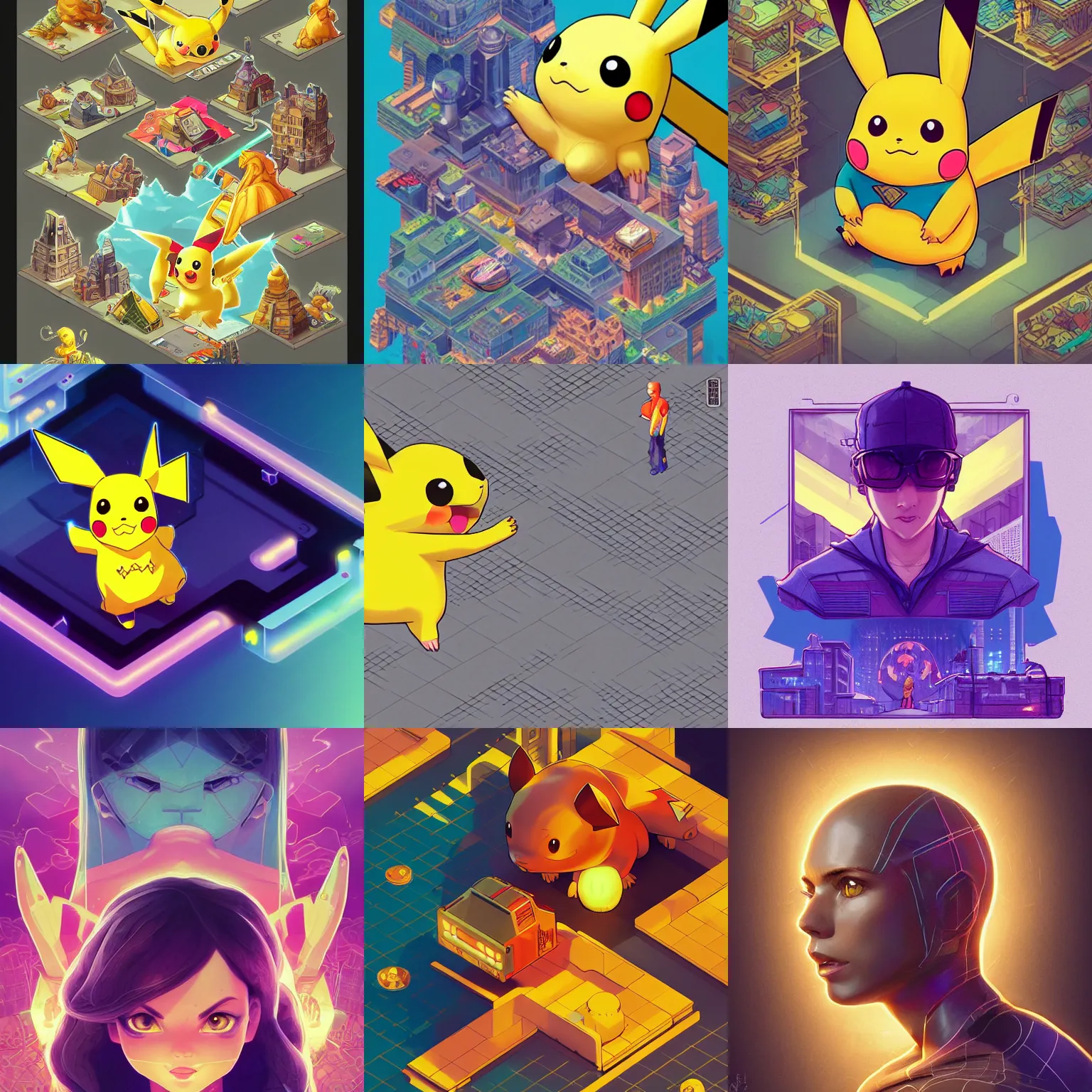 Prompt: portrait isometric drawing, printerest, pikachu, intricate, epic lighting, cinematic composition, hyper realistic, 8k resolution, unreal engine 5, by Artgerm, tooth wu, dan mumford, beeple, wlop, rossdraws, James Jean, Andrei Riabovitchev, Marc Simonetti, yoshitaka Amano, Artstation