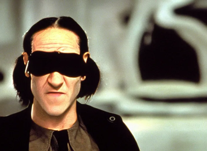 Image similar to film still of Marty Feldman in the Matrix, HD